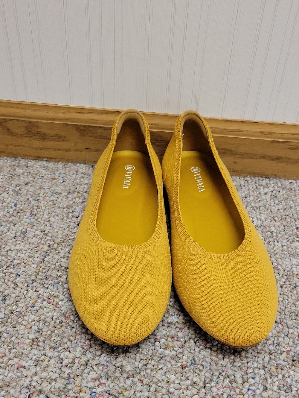 Vivaia Aria Cloudwalker Knit Round Toe Ballet Flats  Sz 41.5 (US 10). Office - Picture 3 of 8